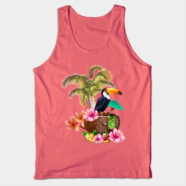 Tropical design with toucan Tank Top by Nicky2342